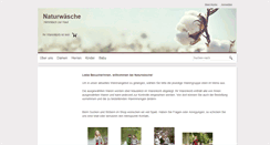 Desktop Screenshot of naturwaesche.de